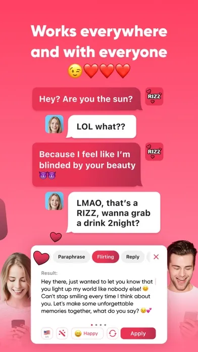 Tangkapan skrin Rizz GOD AI: Flirting Keyboard