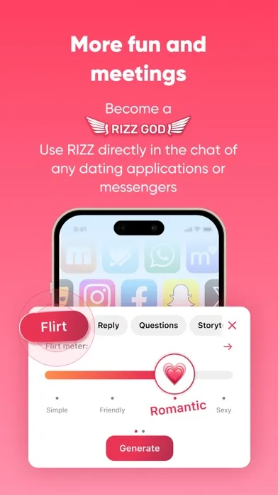 Tangkapan skrin Rizz GOD AI: Flirting Keyboard