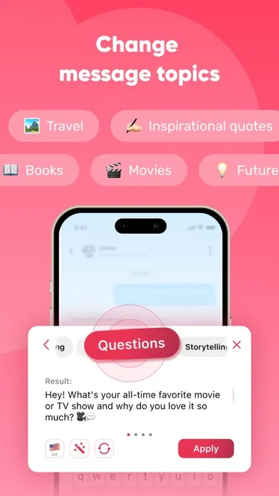 Tangkapan skrin Rizz GOD AI: Flirting Keyboard