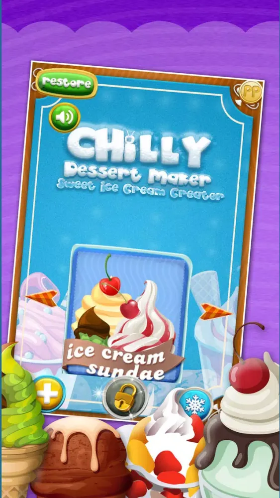 Capturas de pantalla de A+ Chilly Dessert Maker & Sweet Ice Cream Creator - Cone, Sundae, & Sandwich
