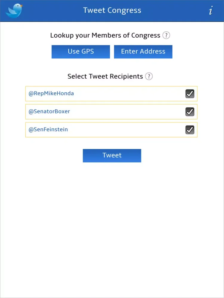 Скриншоты Tweet Congress -- Contact Congress | Express Your Views | Make A Difference! iPad 