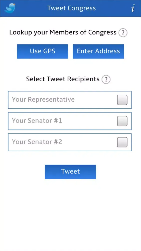 Скриншоты Tweet Congress -- Contact Congress | Express Your Views | Make A Difference!
