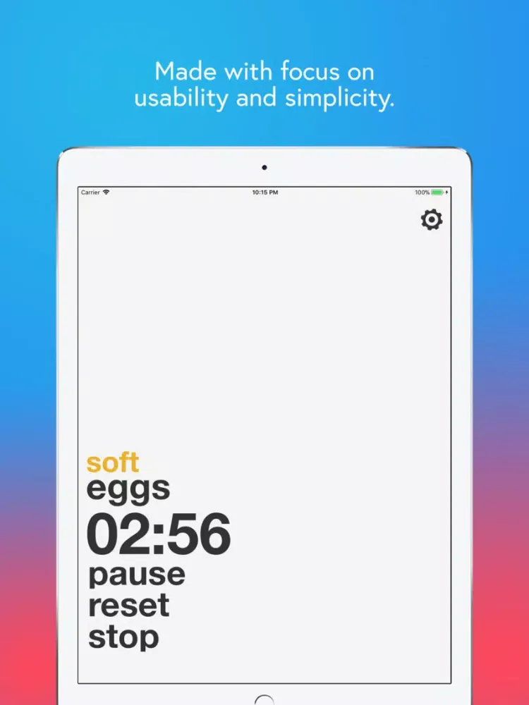 Typo Egg Timer iPad 应用截图
