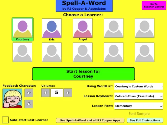 Spell-A-Word iPad  سکرین شاٹس