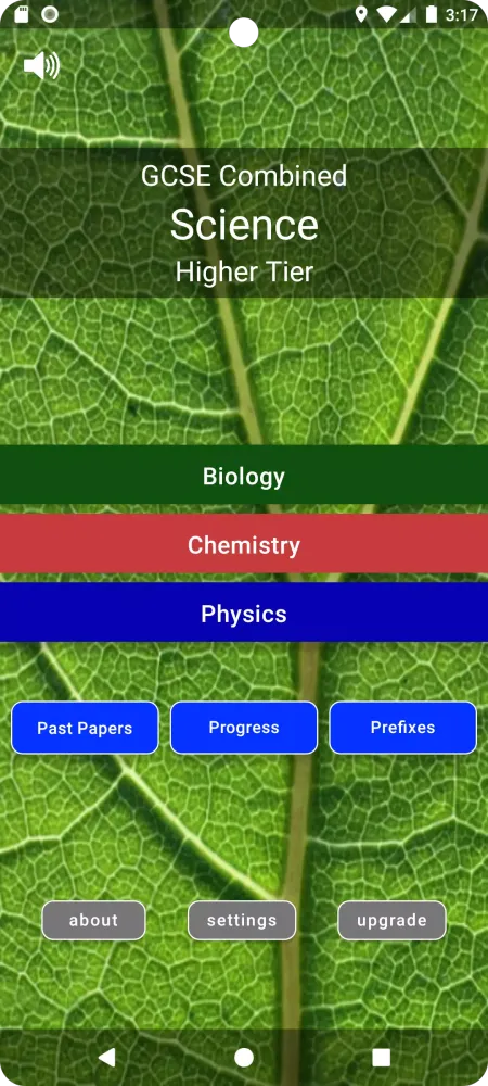 Capturas de tela do GCSE Science Higher
