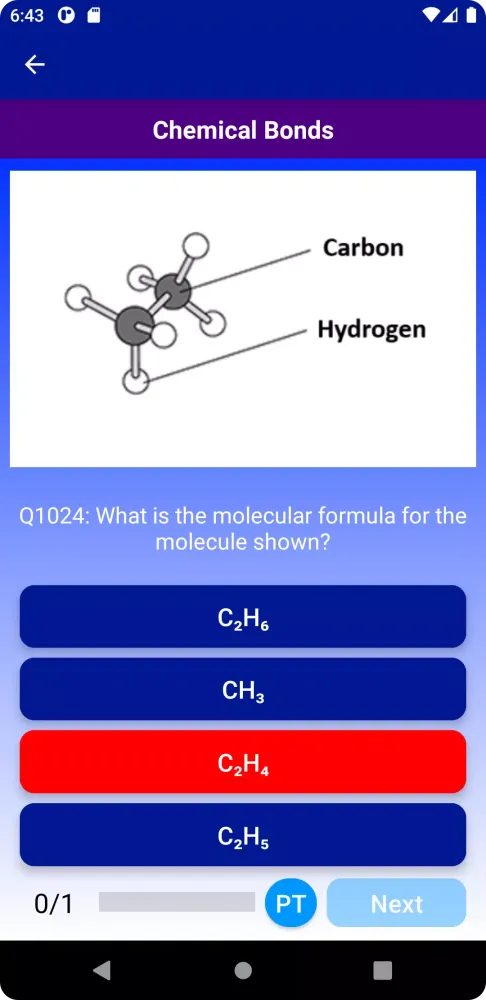 Capturas de tela do GCSE Science Higher