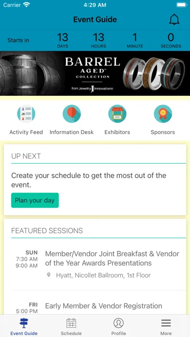 RJO Event App Ekran Görüntüleri