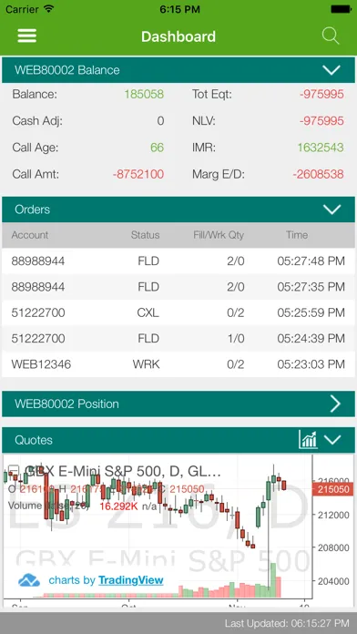 Captures d'écran de RJO Mobile Trader