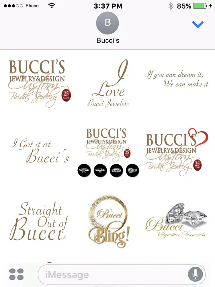 ภาพหน้าจอของ Bucci's iPad 