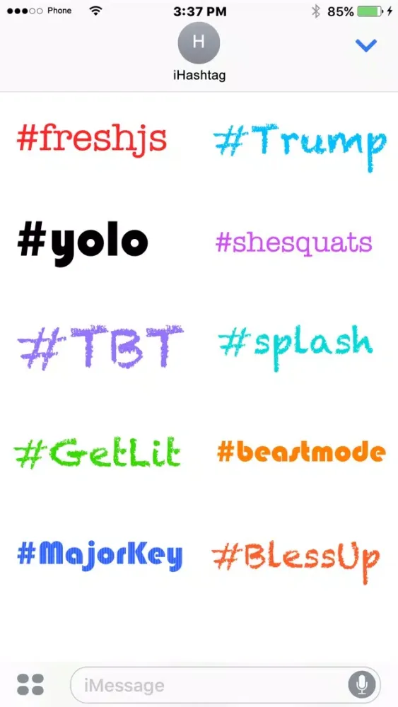 Captures d'écran de iHashtag