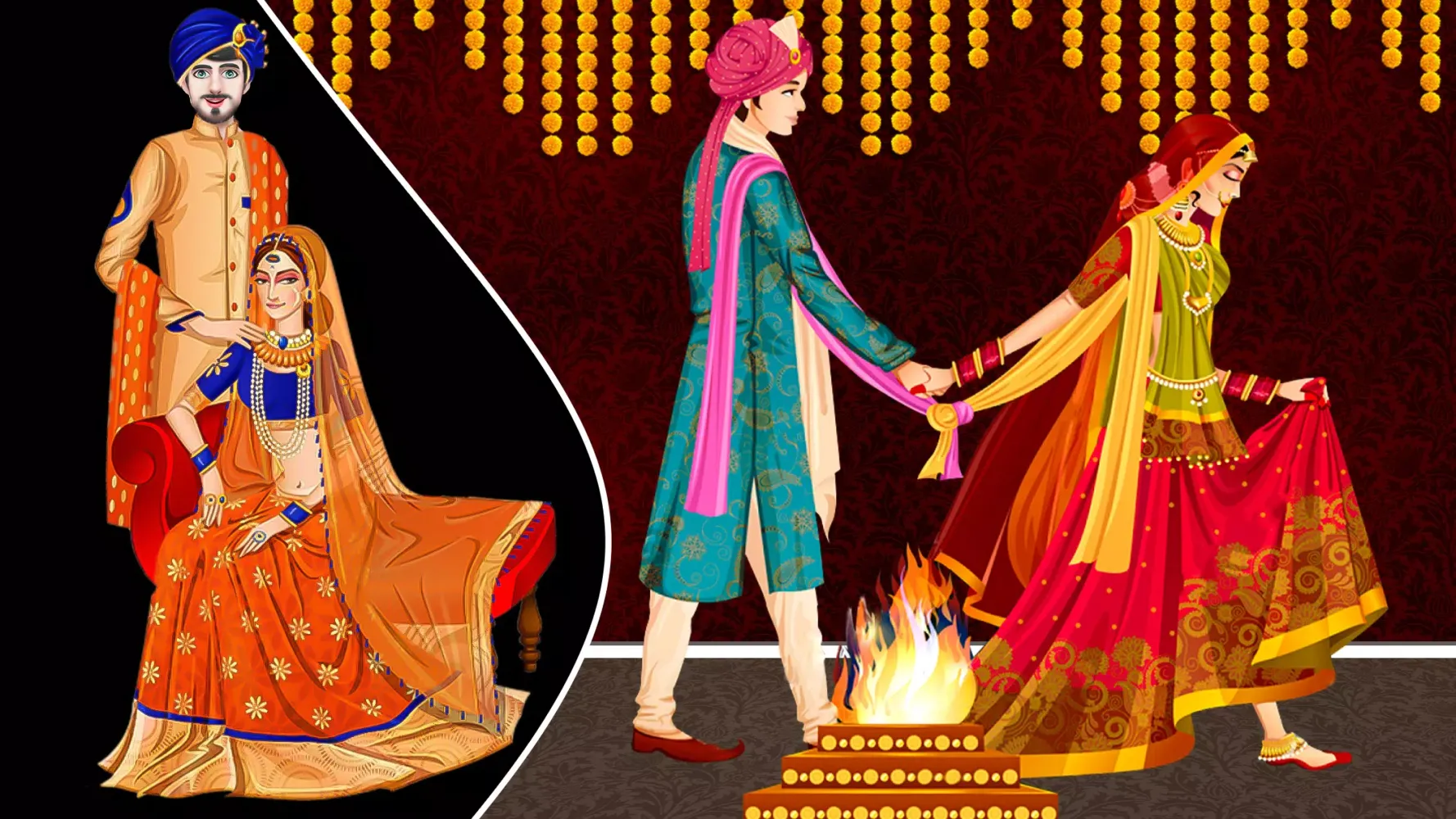 ภาพหน้าจอของ Hindu Wedding हिन्दू शादी गेम