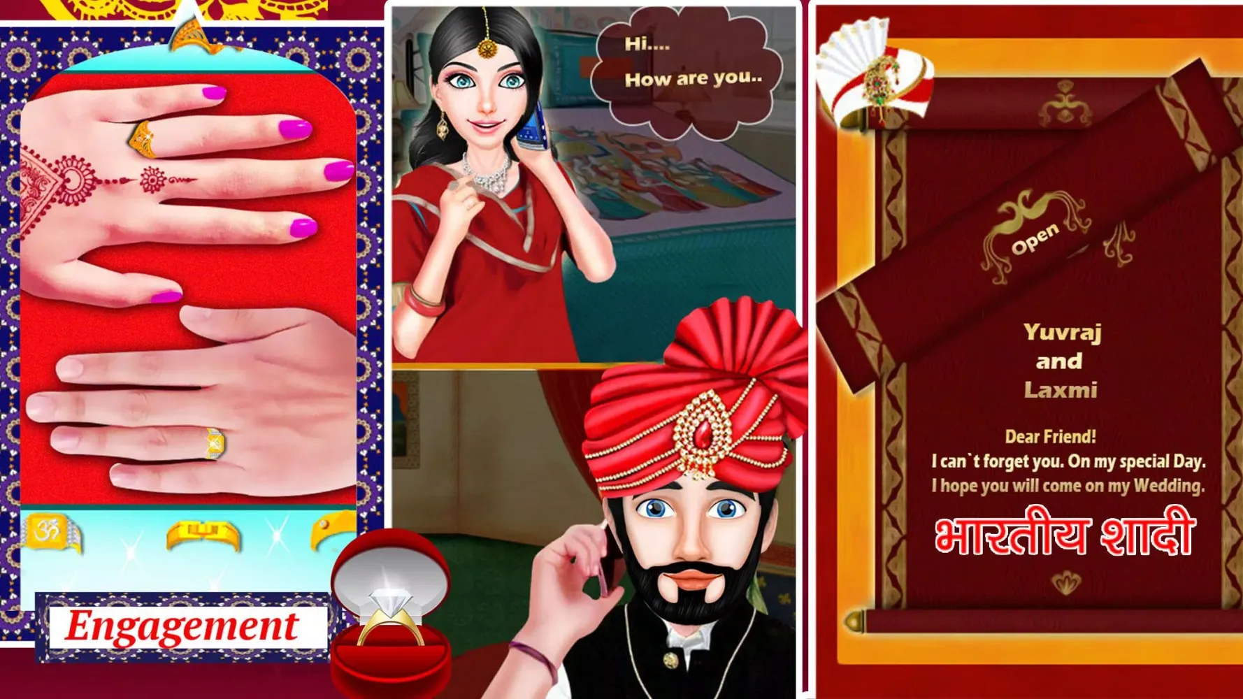 Indian Hindu Wedding Girl Game Screenshots
