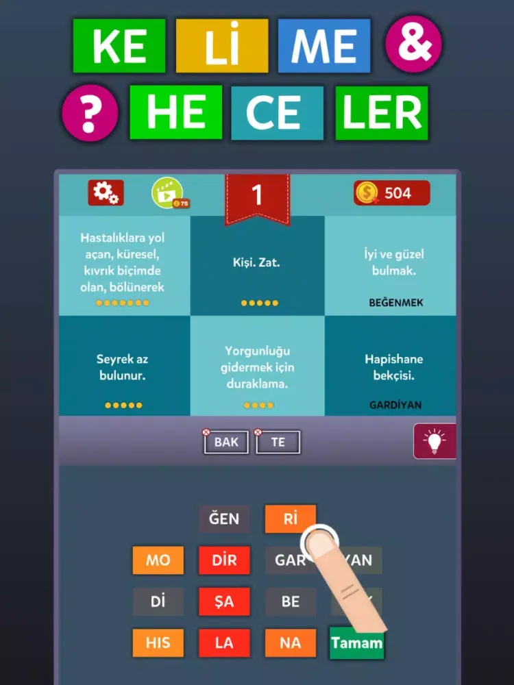 Kelime & Heceler iPad  سکرین شاٹس