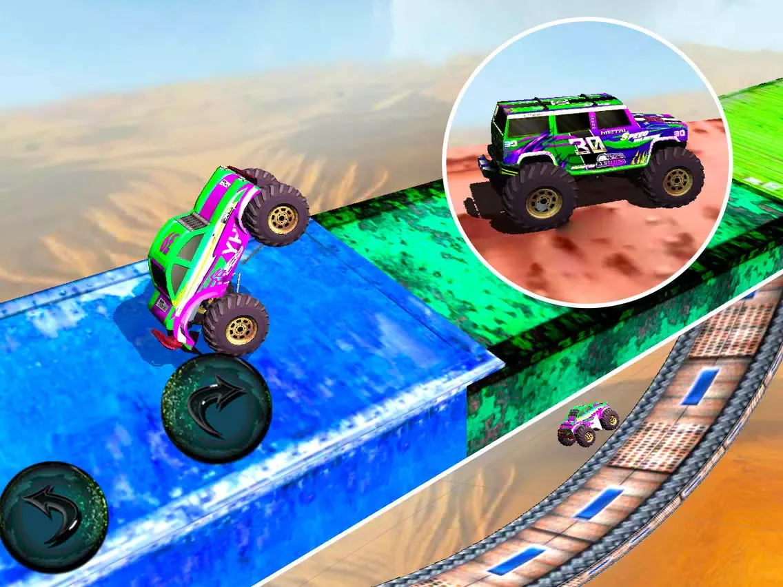 Capturas de tela do Monster Trucks Racing Stunts iPad 