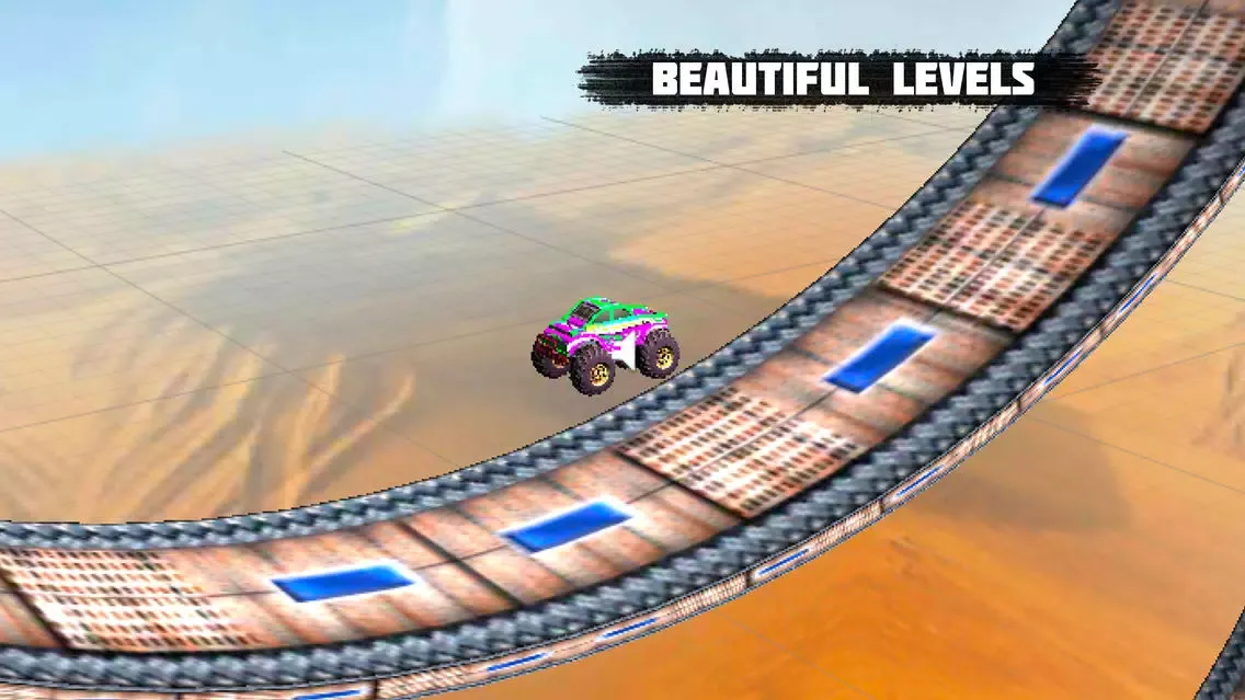 Capturas de tela do Monster Trucks Racing Stunts