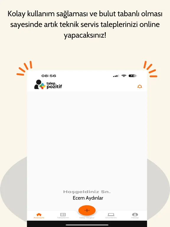 Servis Pozitif - Müşteri iPad  স্ক্রিনশট