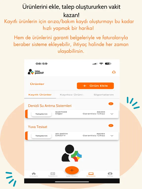 Servis Pozitif - Müşteri iPad  স্ক্রিনশট