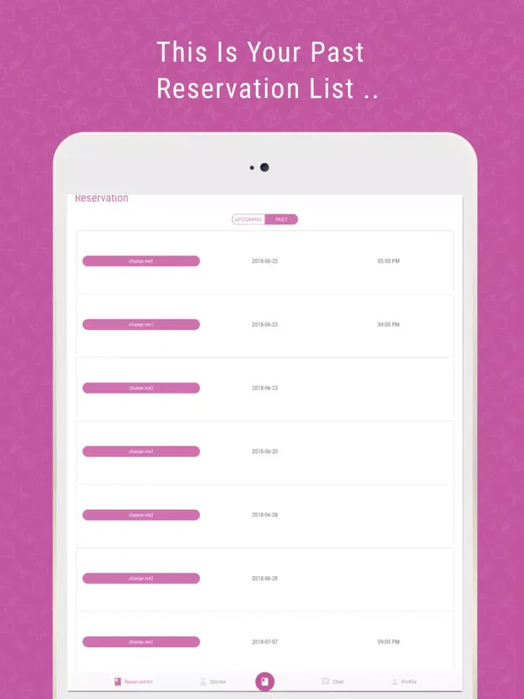 ChangeMe Clinics iPad  سکرین شاٹس