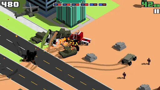 Tangkapan skrin Smashy Road: Wanted