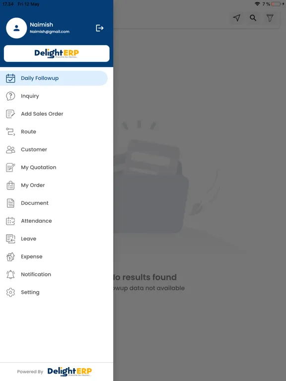 Delight CRM - ERP iPad  স্ক্রিনশট