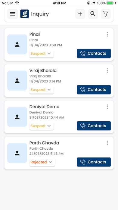 Delight CRM - ERP سکرین شاٹس
