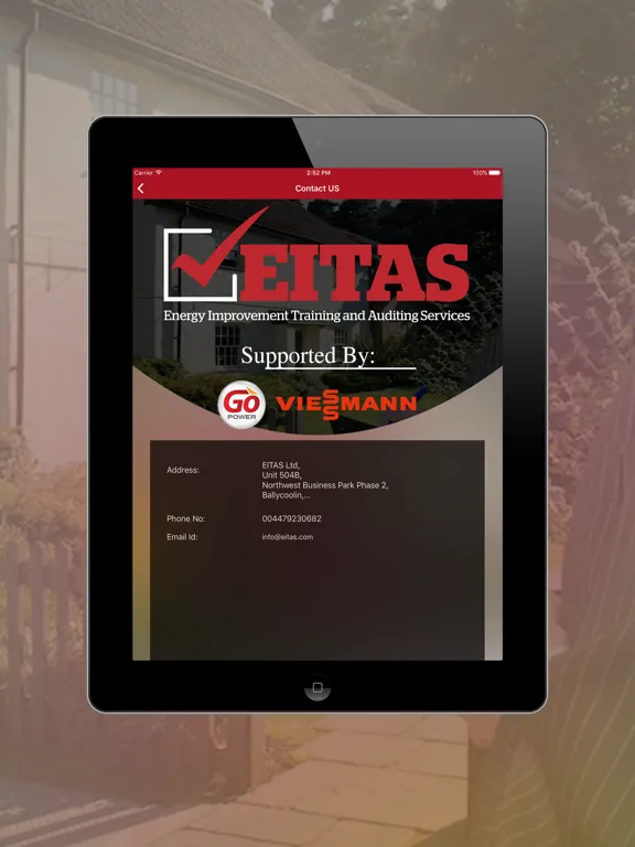 EITAS for contractors iPad  স্ক্রিনশট
