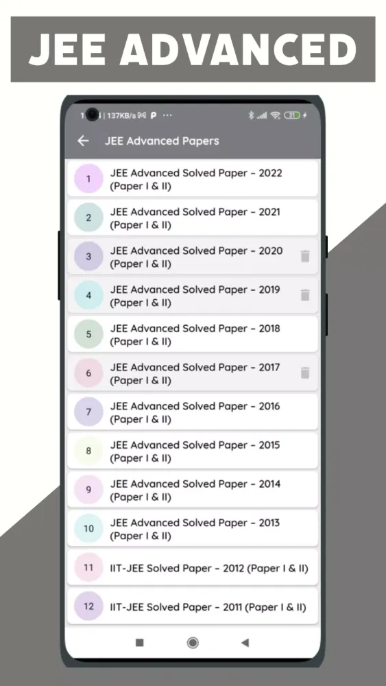 Chemistry: JEE Past Year Paper スクリーンショット