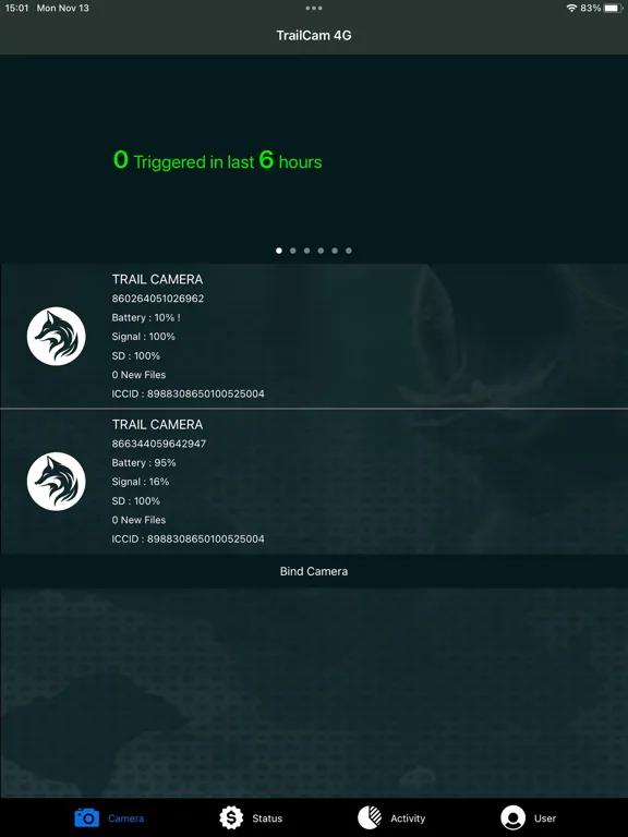 Capturas de pantalla de TrailCam 4G iPad 
