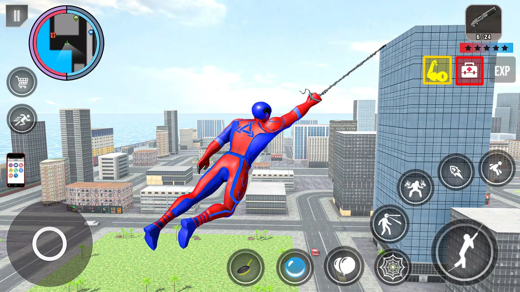Spider Rope Action Game Screenshots