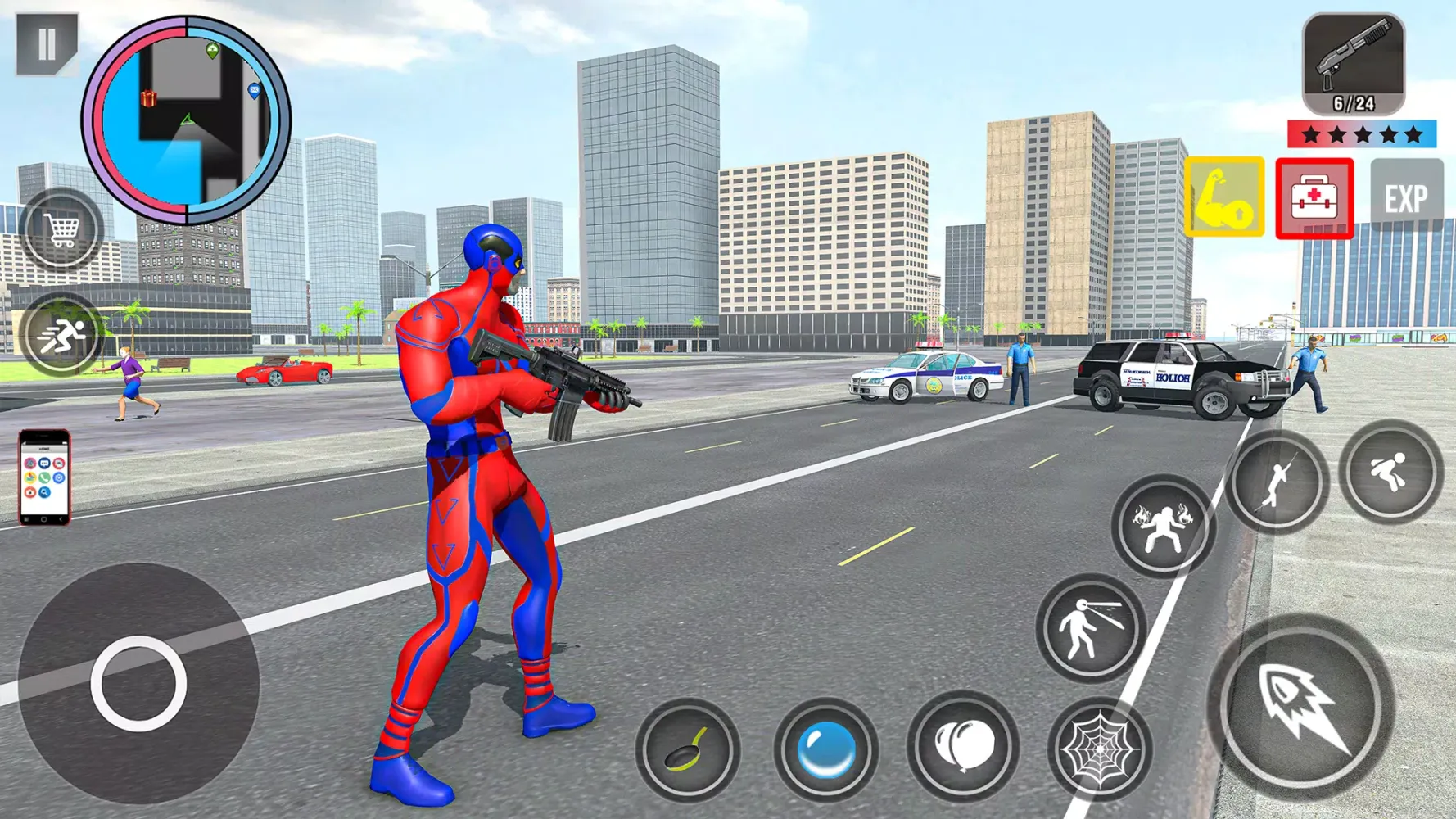 Spider Rope Action Game Screenshots