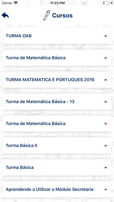 Screenshot di Portal do Aluno