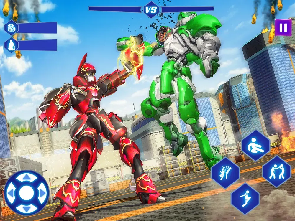 Ảnh chụp màn hình của Super Robot City Street Battle iPad 