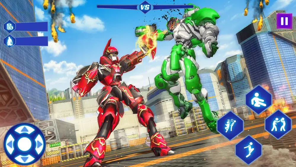 Ảnh chụp màn hình của Super Robot City Street Battle