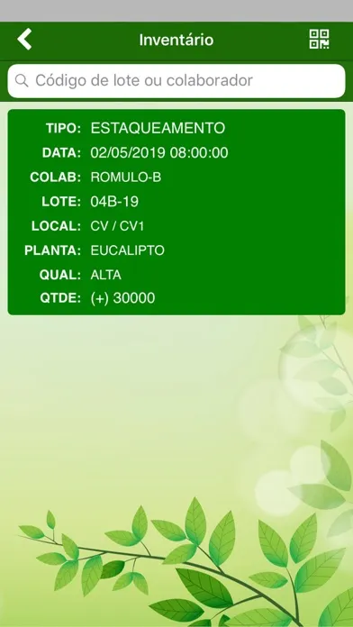 Ảnh chụp màn hình của Prodfy Plantas