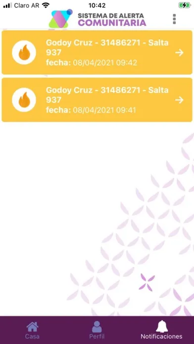 Ảnh chụp màn hình của SAC Argentina