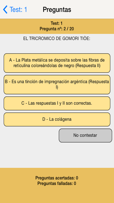 Anatomía Patológica Test Ekran Görüntüleri