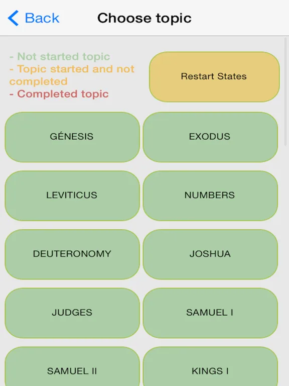 Ảnh chụp màn hình của Learning the Bible iPad 