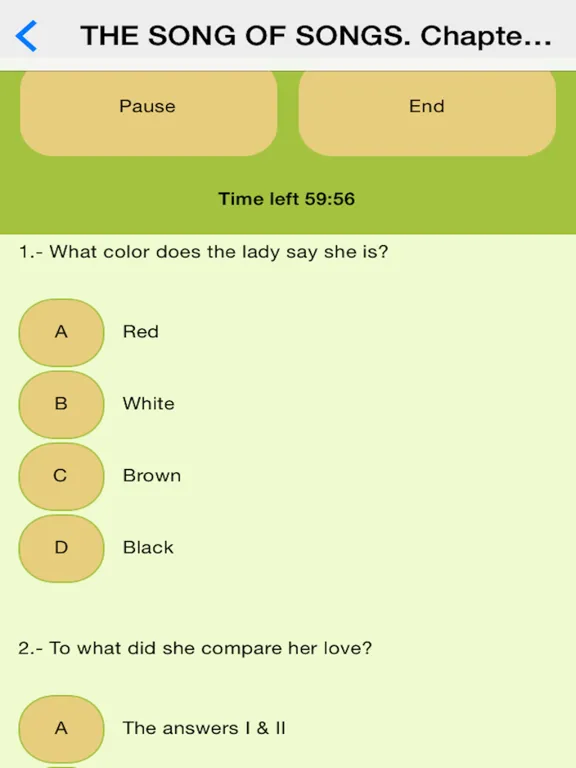 Ảnh chụp màn hình của Learning the Bible iPad 