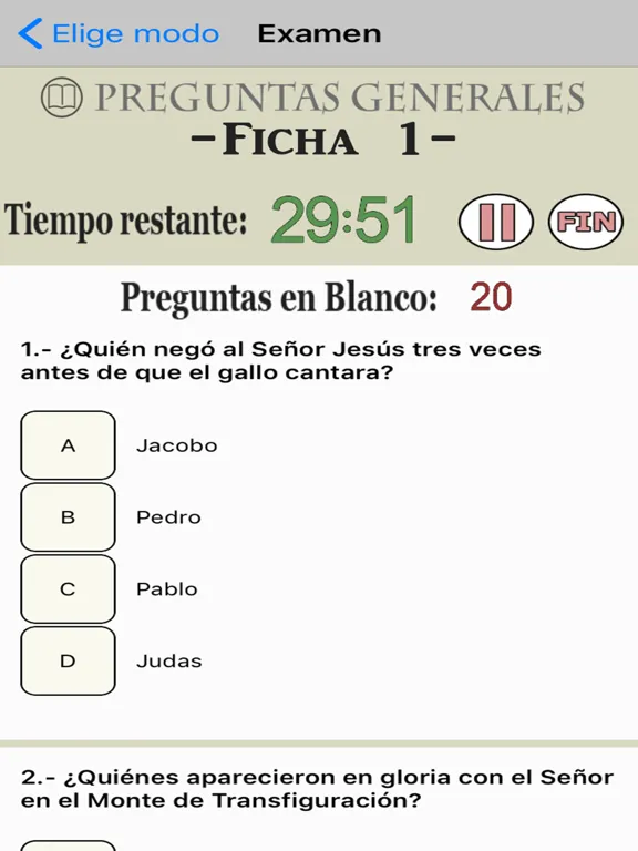 El juego de la biblia iPad  Screenshots