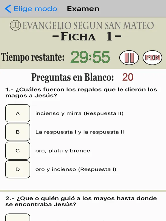 El juego de la biblia iPad  Screenshots