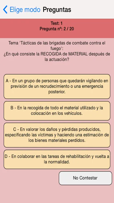 Capturas de pantalla de Bomberos Test