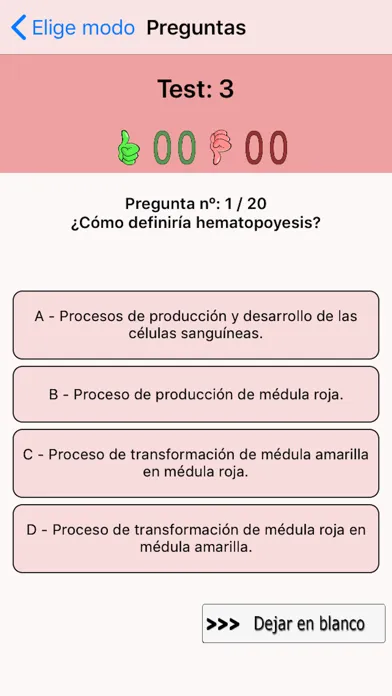Captures d'écran de TestOpos Enfermería