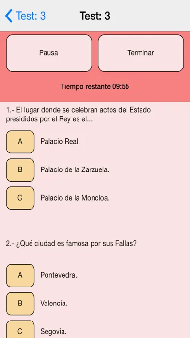 Examen Nacionalidad Española 스크린샷