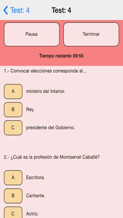 Examen Nacionalidad Española 스크린샷