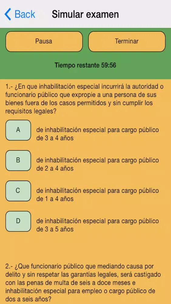 Guardia Civil Test Examenes Ekran Görüntüleri