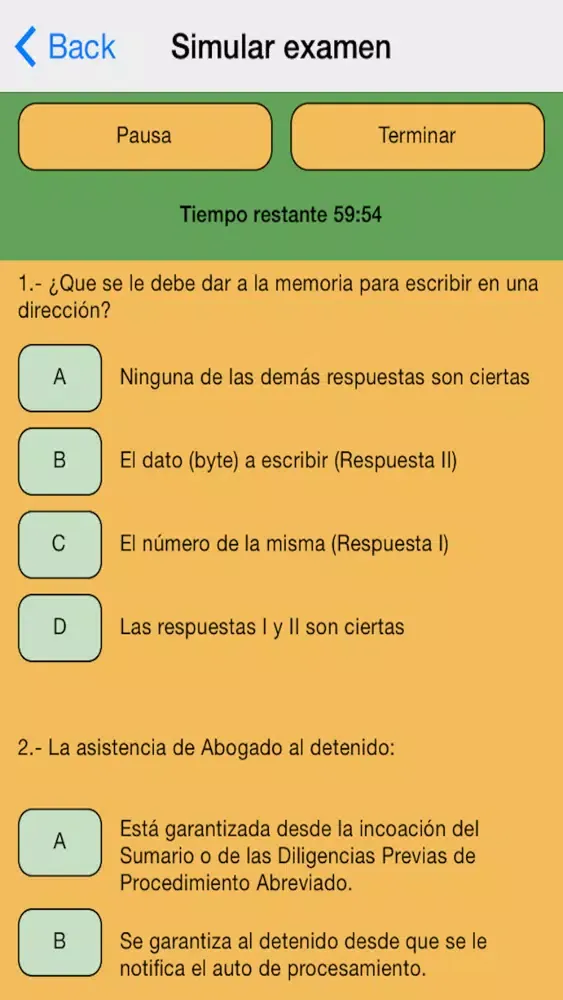 Guardia Civil Test Examenes Ekran Görüntüleri