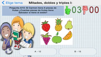 Tangkapan skrin Matemáticas 7 años