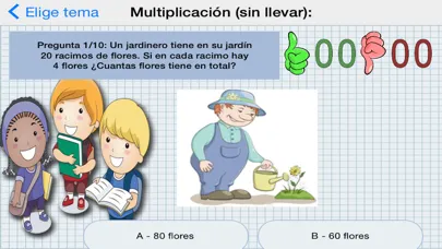 Tangkapan skrin Matemáticas 7 años