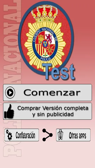 Скриншоты TestOpos Policia Nacional