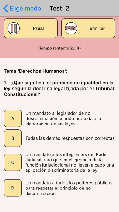Скриншоты TestOpos Policia Nacional